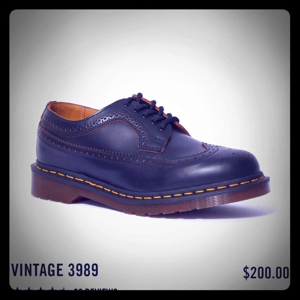 VINTAGE dr Martens 3989 Greasy Saxon 9